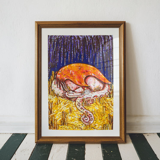 Sleeping Dragon Original Painting