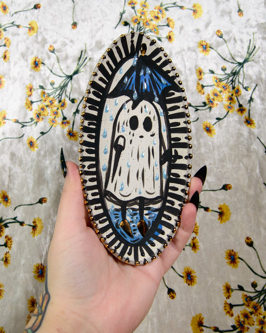 Rainy Day Ghost Wall Hanger