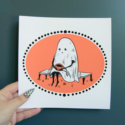Ghosts with the Most Prints, 8x8"