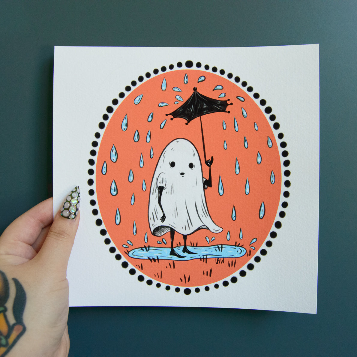 Ghosts with the Most Prints, 8x8"
