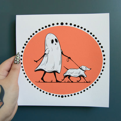Ghosts with the Most Prints, 8x8"