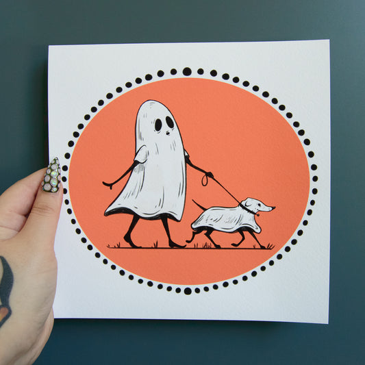Ghosts with the Most Prints, 8x8"