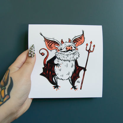 Bat Illustration Prints